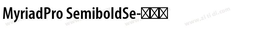 MyriadPro SemiboldSe字体转换